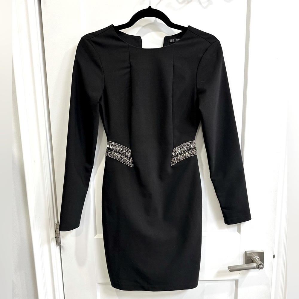 Trafaluc X Zara elegant Black full sleeve dress XS